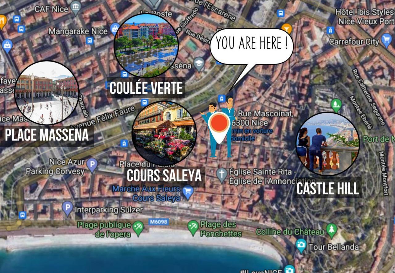 Nestor&Jeeves - Design Vieux Nice - Old Town - Close Sea Bagian luar foto
